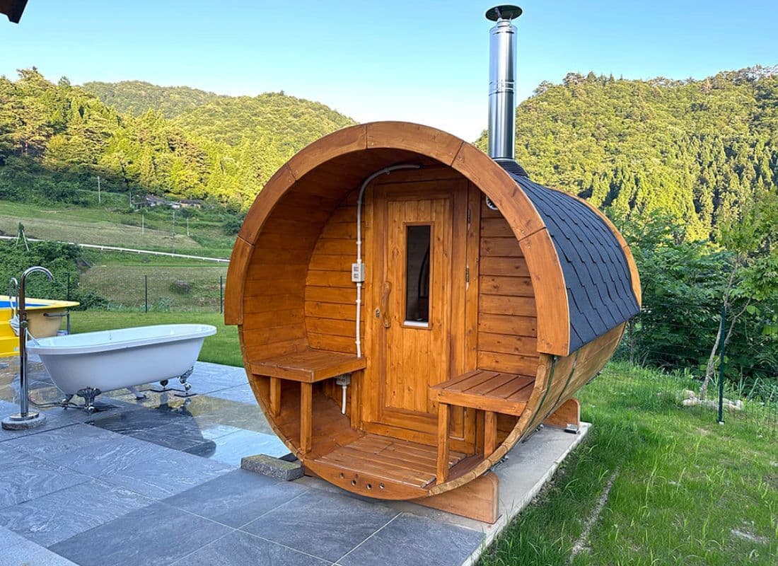 バレルサウナ付きキャンプ場